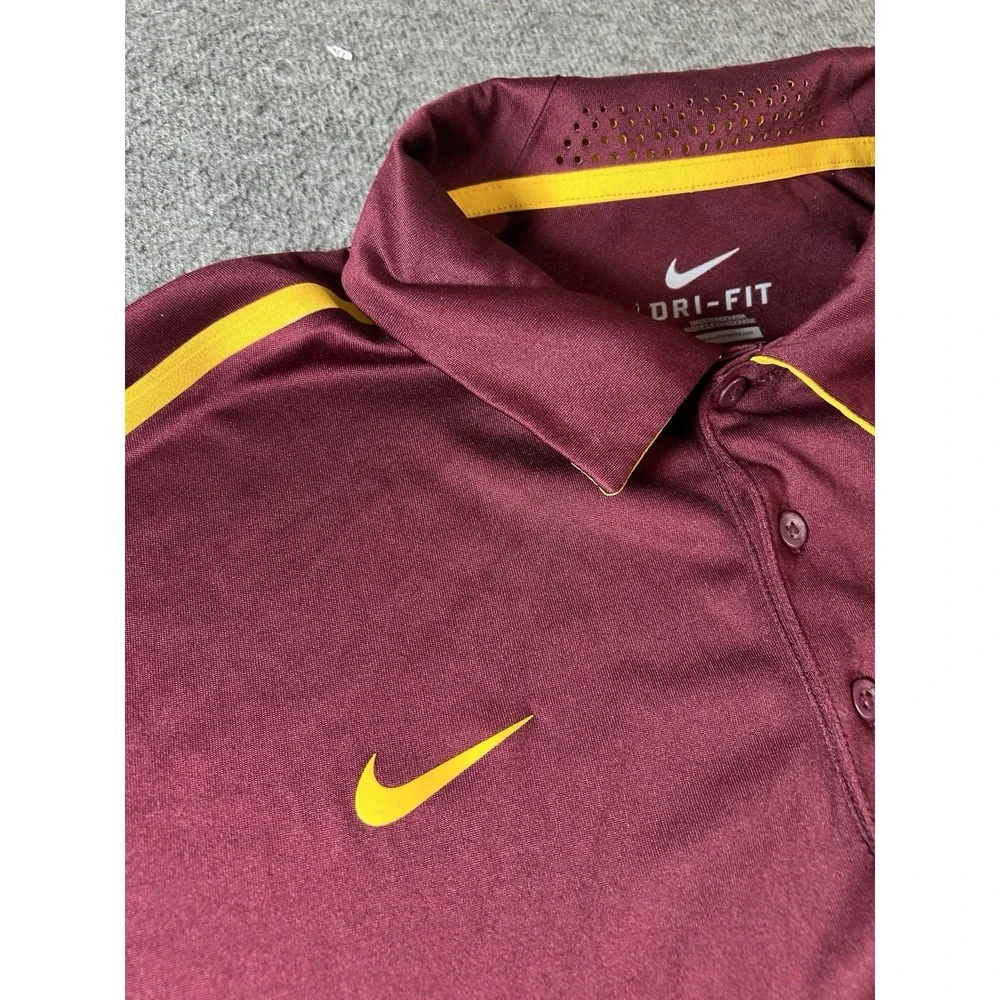 Arizona State Sun Devils Nike Dri-Fit Short Sleeve Polo Red Men's XL Vented Neck